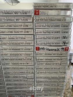 163 Dave Matthews Band Live Cassette Tapes Collection