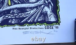 1996 Emek Signed & Doodled Horde Festival Dave Matthews Band Concert Poster Rare