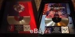 2 VERY RARE! Dave Matthews Platinum Record Album Disc Music Award RIAA GRAMMY