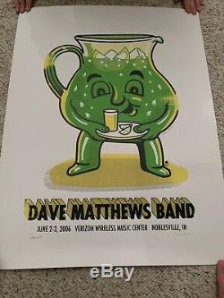 2006 Dave Matthews Band Poster 6/2-3 Verizon Wireless Noblesville /425 Copies