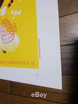 2007 Dave Matthews Band Poster Virginia Beach Silkscreen Methane Mint Rare