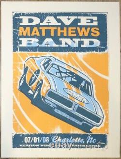 2008 Dave Matthews Band Charlotte Silkscreen Concert Poster A/P by Methane