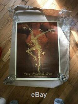 2009 Dave Matthews Band Austin Acl Gold Flower Fire Dancer Concert Poster 10/03
