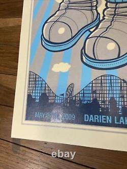 2009 Dave Matthews Band Darien Lake Concert Poster RARE Signed AP Rare Spaceman