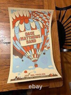 2009 Dave Matthews Band Poster. Albuquerque Nm. 5/9/09. Hot Air Balloon. Ap Signed