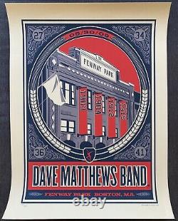 2009 Dave Matthews Band poster Fenway Park