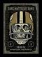 2010 Dave Matthews Band New Orleans Saints Helmet Skull Nfl Concert Poster 9/9ap