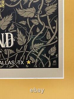 2012 Dave Matthews Band Dallas Tx Ranger Badge Concert Tour Poster 5/19 Limited