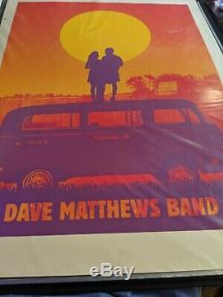 2012 Dave Matthews Band Poster Noblesville sunset, Mint, RARE