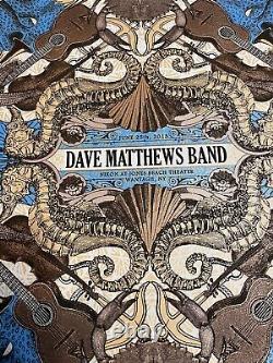 2013 Dave Matthews Band Poster 6/25/13 Jones Beach Theater Wantagh, Ny Sea/ocean