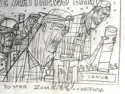 2013 Hartford Zombies Original Sketch- Dave Matthews Band Methane Studios