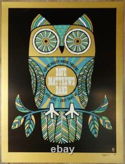 2015 Dave Matthews Band Alpine II Gold Edition Concert Poster by Methane