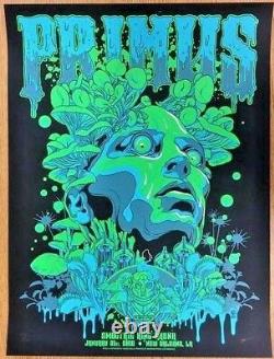 2016 Primus New Orleans Mushroom Head Concert Poster #/200 1/31 Vance Kelly S/n