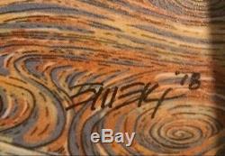2018 Emek Guitar Island Wood Panel 2007 10,000 Lakes Art Print Poster S/n #/425