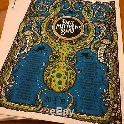 2019 Summer Tour Gorge EXCLUSIVE Poster Dave Matthews Octopus DMB #ed/1000