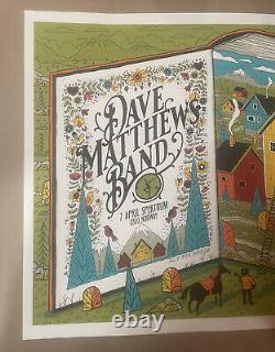 2024 Dave Matthews Band European Tour Oslo Norway poster 4-7-24 of 300 IN HAND