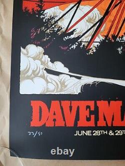 AUTHENTIC Dave Matthews Band Poster 2024 Deer Creek Noblesville Ken Taylor AE/50