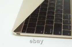 Apple Macbook Core m3 1.1GHz 12in 256GB 8GB Gold A1534 2016 DEFECTIVE DMB054