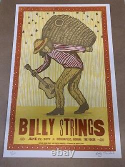 Billy Strings Indianapolis Indiana June 29, 2019 Poster Signed Numbered Print