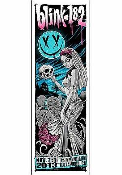 Blink 182 Hollywood CA 2013 Poster Signed & Numbered #/50 Artist Edition Rare