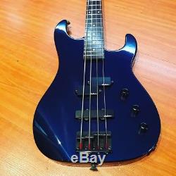 Charvel CHS4 DMB Dark Metal Blue Gloss Finish 4 String Bass Guitar