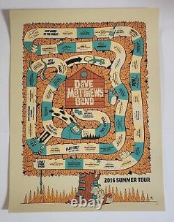 D2 Rare Collection Dave Matthews Band Summer 2016 Tour Poster Numbered