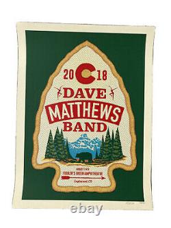 DAVE MATTHEWS BAND 2018 Fiddlers Green Denver, Colorado Poster Methane