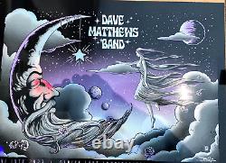 DAVE MATTHEWS BAND Darien Lake NY 2023 RAINBOW FOIL Screen Print Poster AP #/40