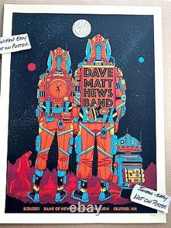 DAVE MATTHEWS BAND GILFORD NH Night 2 2021 SE Screen Print Poster #/665 METHANE