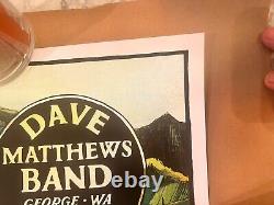 DAVE MATTHEWS BAND Gorge 09/06/15 50th Show LANDLAND Poster #775/1460 2015 RARE