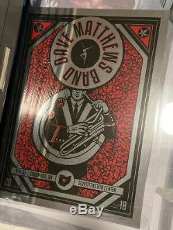 DAVE MATTHEWS BAND Poster Columbus OH 2018 Methane Foil Variant signed Numbered