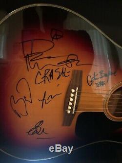 DAVE MATTHEWS BAND SIGNED FRAMED AUTHENTIC ACOUSTIC GUITAR withCOA LEROI MOORE X5