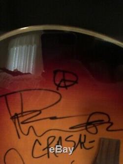 DAVE MATTHEWS BAND SIGNED FRAMED AUTHENTIC ACOUSTIC GUITAR withCOA LEROI MOORE X5