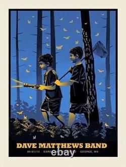 DAVE MATTHEWS BAND The Gorge 2013 Night 3 Firefly Methane Poster RARE #576/1180
