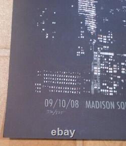 DMB Dave Matthews Band Poster 2008 Madison Square Garden MSG NY 336/575 Rare