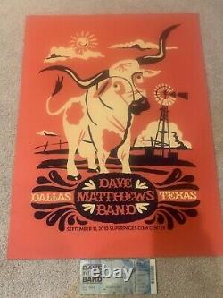 DMB Dave Matthews Band Poster 2010 Dallas, Texas