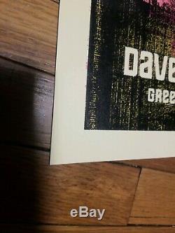 DMB Dave Matthews Band poster Los Angeles Greek 9/9/09 Surfer Mint Signed AP