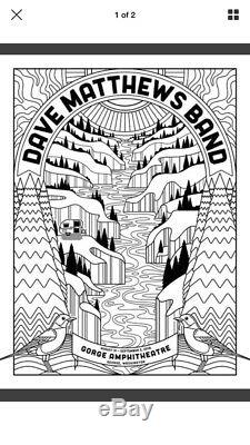 DMB Gorge Color Your Own Poster