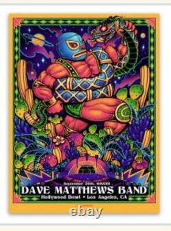 DMB Show Poster Los Angeles, CA 9/20/2022 Limited Edition Retro