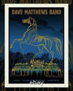 Dave Matthew's Band 2021, Lexington KY Railbird Festival Poster #360/515