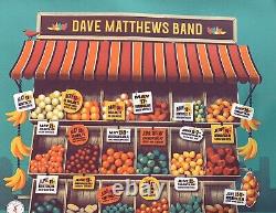Dave Matthews 2022 Tour Poster dmb band concert fruit stand alpine