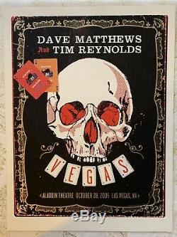 Dave Matthews And Tim Reynolds Poster Las Vegas 2005. With 2 Vegoose Tickets
