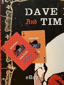 Dave Matthews And Tim Reynolds Poster Las Vegas 2005. With 2 Vegoose Tickets