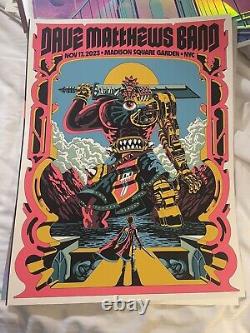 Dave Matthews Band 11/17/23 DMB Poster Madison Square Garden MSG NYC #xxx/1650