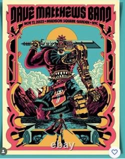 Dave Matthews Band 11/17/23 DMB Poster? Madison Square Garden MSG NYC #xxx/1650