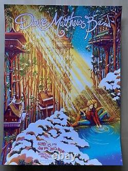 Dave Matthews Band 12/15/2018 Poster Charlottesville VA Signed & Numbered #75 AE