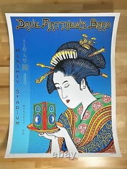 Dave Matthews Band 2004 EMEK poster Hershey Park Stadium PA