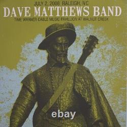 Dave Matthews Band 2008 Methane poster Raleigh Walnut Creek 1st