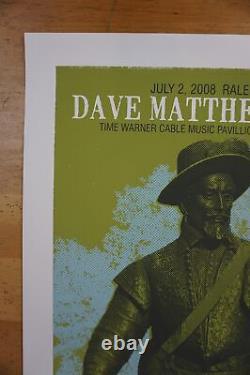 Dave Matthews Band 2008 Methane poster Raleigh Walnut Creek 1st