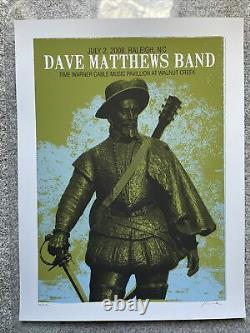 Dave Matthews Band 2008 Methane poster Raleigh Walnut Creek Methane S/N